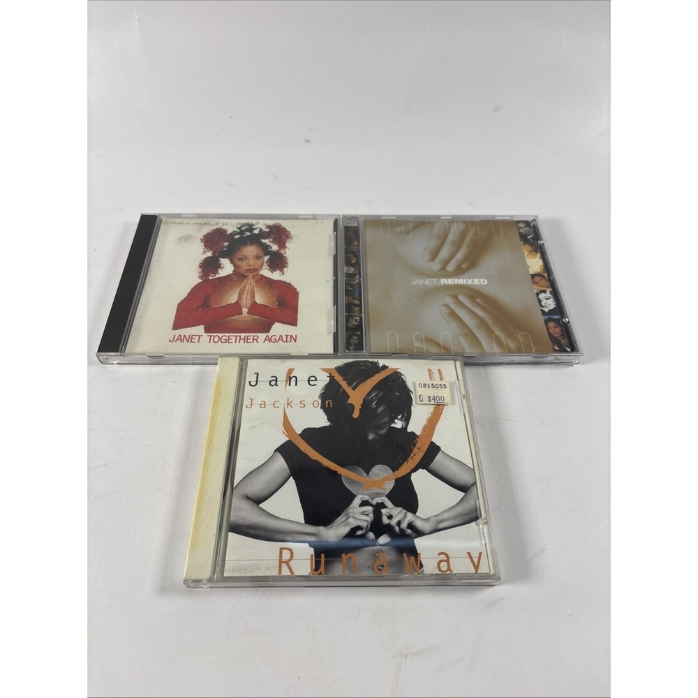 Janet Jackson CD Lot – Together Again / Runaway / Janet Remixed – 90s R&B